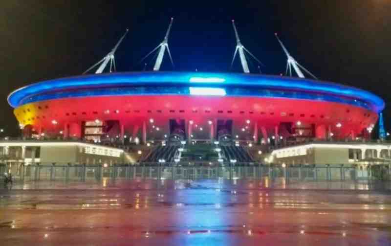 «Газпром Арена» поздравила сборную России с победой над Кипром  и выходом на Евро-2020 |