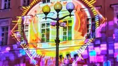 Фестиваль света на Дворцовой площади. Фото: vladimir_piter_sky