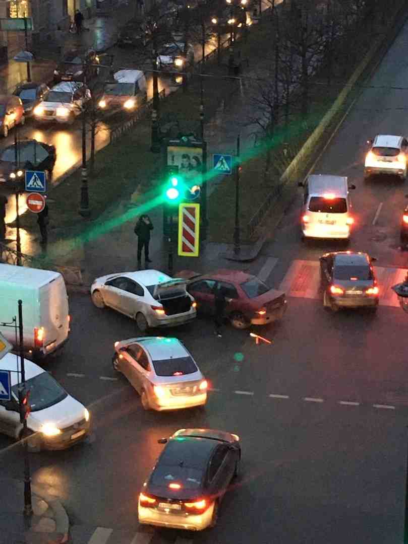 Теория вождение перекресток Шпалерная СПБ.