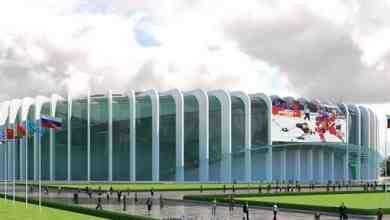 В Петербурге представили новый эскиз нового СКК, который готовят к чемпионату мира по хоккею…