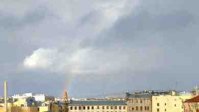 Сегодня в небе над Петербургом заметили первую в этом году радугу