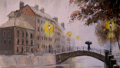 Дождливый Петербург на картинах Александра Болотова