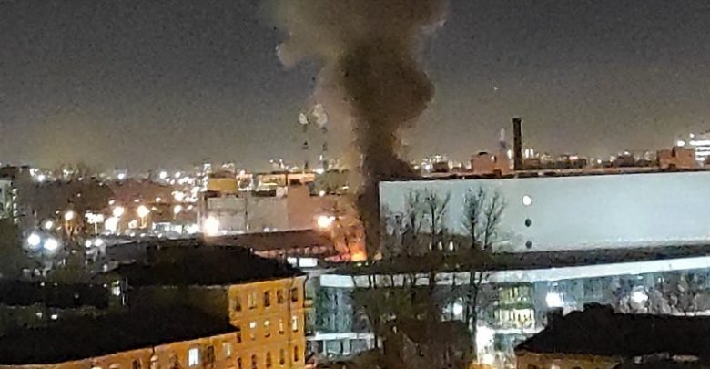 Пожар в Московском районе на Черниговской улице 12. В 21:26 объявлен ранг пожара №1-Бис….