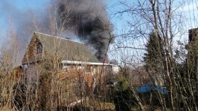Спустя 30 минут, как уехали хозяева дома в СНТ»Красницы», Гатчинского района загорелся их дом…..