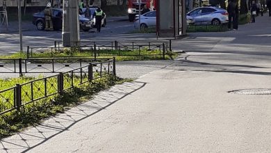 Авария на улице Костюшко между домами 13к1 и 9. Автобусам не проехать