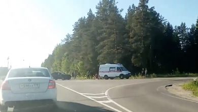 Серьезная авария с пострадавшими на трассе 41К-108 Пустошка-Вырица, где поворот на Сусанино