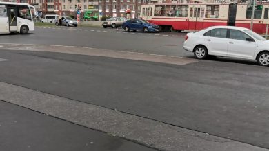 Шкода vs трамвай на перекрестке Савушкина и Туристской Шкода проиграла