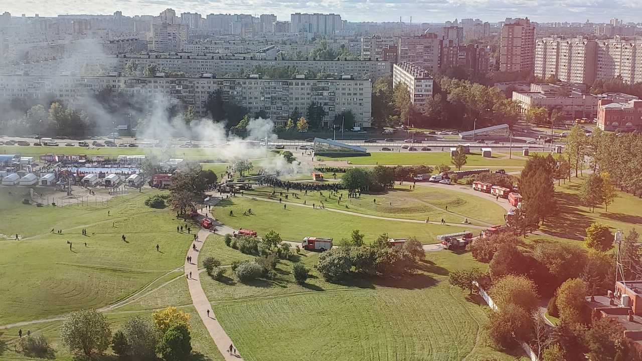 Парк героев пожарных в санкт петербурге