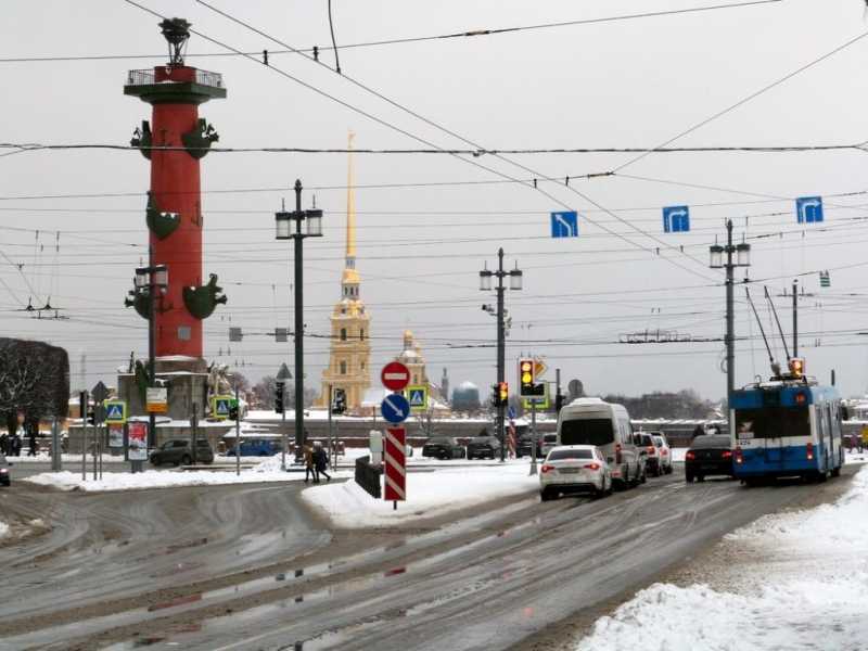 В Петербурге температура воздуха опустится до -9 градусов в воскресенье