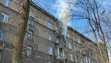 В доме 23 на Свеаборгской улице пожар на четвертом этаже в комнате площадью 12…