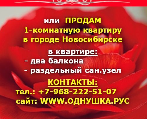 #ПРОДАМ (или #ОБМЕНЯЮ на #СанктПетербург) 1-комнатную #КВАРТИРУ с 2-мя балконами и раздельным сан.узлом в…