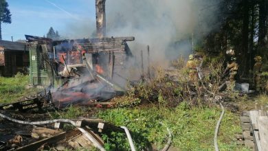 3 июня в 07:45 в посёлке Токсово загорелся дом. К месту выехал дежурный караул…