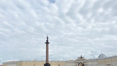 Красивое небо над Петербургом