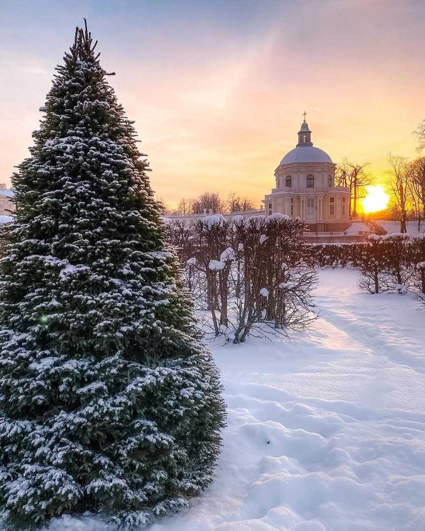 санкт петербург петергоф зимой