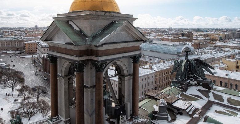 Вид со смотровой площадки Исаакиевского собора Фото: paveldemichev