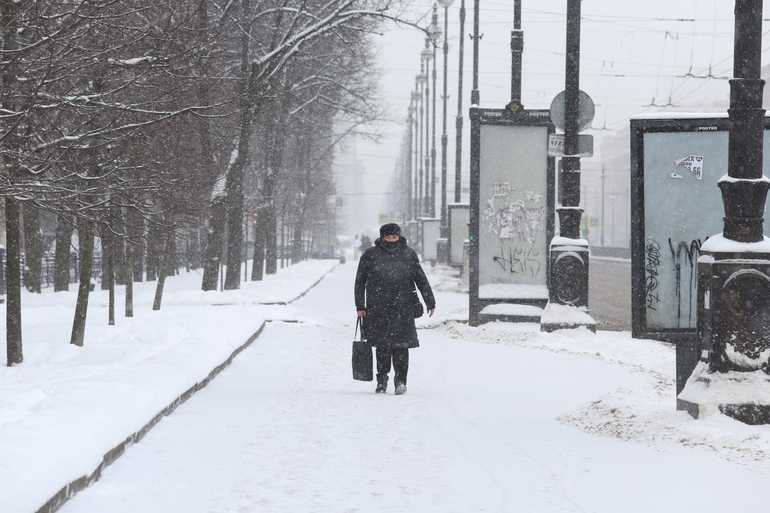 Метель и мороз до -16 градусов ожидаются в Петербурге 23 декабря