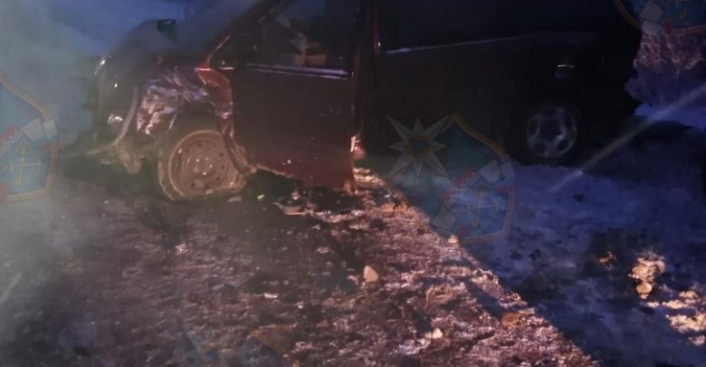 На автодороге А-120 около посёлка Ульяновка произошло столкновение автомобилей Опель Вектра, Додж Караван, Лада…