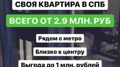 Квартира в Питере у метро от млн. рублей Получите бесплатно эту подборку квартир на…