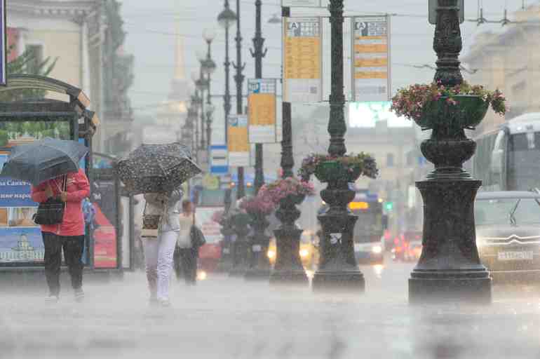 В завершении недели Петербург снова накроют дожди и, возможно, грозы - Новости Санкт-Петербурга
