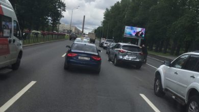 На Пулковском шоссе в 10:00 собрался паровозик