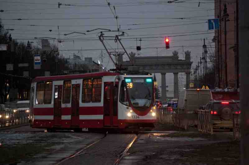 Утром в Московском районе семь трамвайных маршрутов не вышли на рейс - Новости Санкт-Петербурга