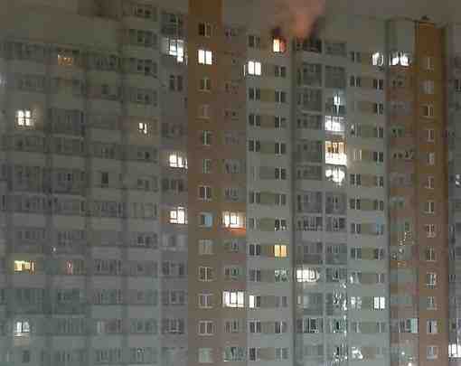 Пожар на Екатерининской улице, 8к1. Мурино