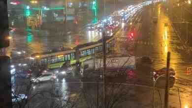 На перекрёстке Ириновского и Наставников авария с участием трамвая