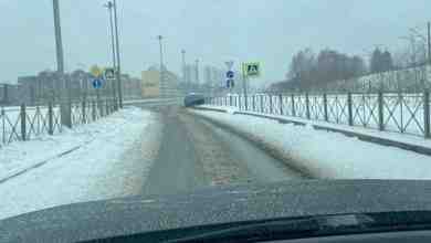 Авария на съезде с Выборгского шоссе к Суздальскому