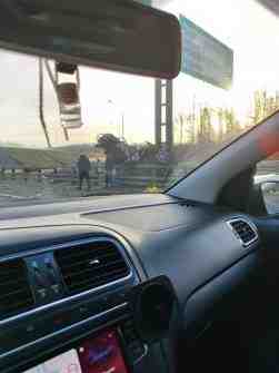 Ужасная авария на 116 км внутренней стороны КАД, у съезда на Краснофлотское шоссе. Водитель…