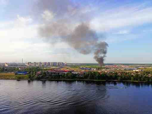 Пожар в Новосаратовке