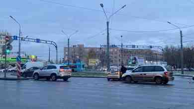 Такси и Матиз столкнулись на перекрёстке Белы Куна и Софийской