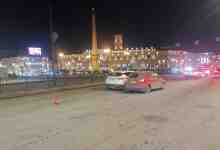 Geely и VW притерлись на Лиговским проспекте напротив метро пл. Восстания