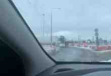 Съезд с Московского шоссе на Колпинское в сторону Колпино заблокирован ДТП