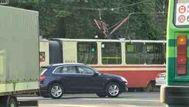 На Сердобольской и Сампсониевском сломался пантограф у трамвая. Все трамваи встали. + Дтп с…