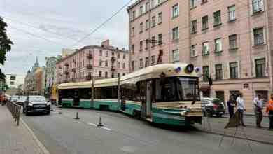 В 16:40 на улице Куйбышева, возле дома 14, у трамвая «Достоевский» сошла с рельсов…