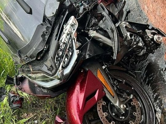 Дтп с мотоциклистом на Ржевской ул.(Челябинская ул., 2 Хлебозавод «Ржевка хлеб»). Мотоциклист был (в…