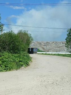 Тосненский район, горит свалка у Куньголово