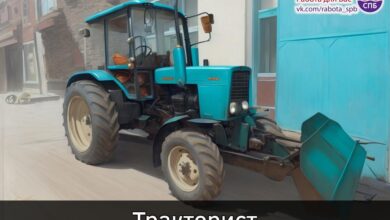 — Тракторист З/п от 75 т. р. Адмиралтейский, Василеостровский, Петроградский, Центральный районы •  График…