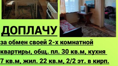 ДОПЛАЧУ ЗА ОБМЕН!!! МЕНЯЮ свою 2-х комнатную квартиру в архитектурной части небольшого, красивого, зелёного,…