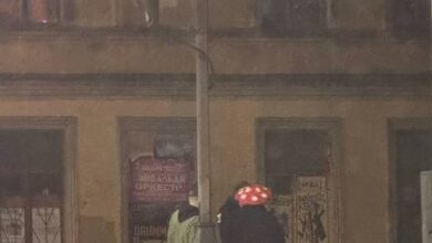 Вот такой очаровательный грибочек заметили в центре Петербурга