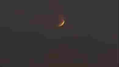 Лунное затмение в Петербурге