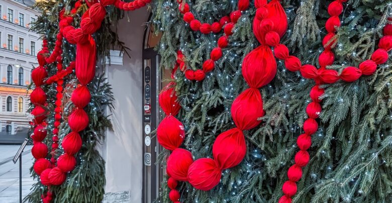 Новогодний декор фасадов Петербурга 1. Караванная улица, 3/35 2. Большой проспект ПС, 56 3….