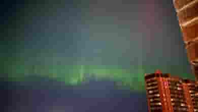 Северное сияние в Ленобласти